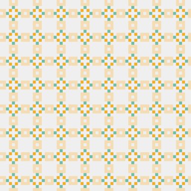 Soyut çapraz desenli üretken hesaplama sanatı çizimi