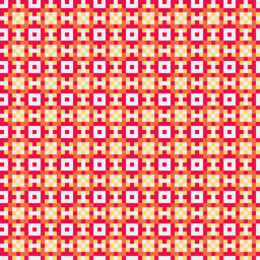 Soyut çapraz desenli üretken hesaplama sanatı çizimi