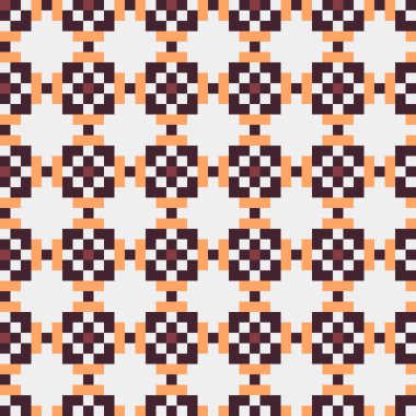 Soyut çapraz desenli üretken hesaplama sanatı çizimi