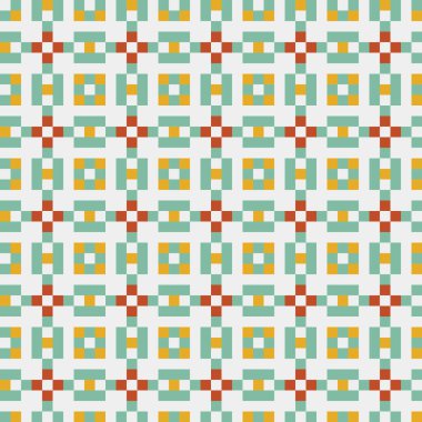 Soyut çapraz desenli üretken hesaplama sanatı çizimi