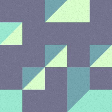 Edward Zajec 'in 1971' deki Il Cubo 'sunun uygulanması. Esasen 8 taştan oluşan bir Truchet fayans seti ve yerleştirme sanatı illüstrasyonu için kurallar