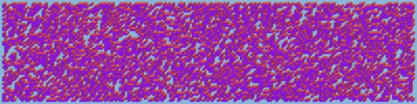 Edward Zajec 'in 1971' deki Il Cubo 'sunun uygulanması. Esasen 8 taştan oluşan bir Truchet fayans seti ve yerleştirme sanatı illüstrasyonu için kurallar