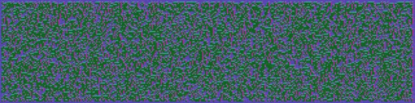 Edward Zajec 'in 1971' deki Il Cubo 'sunun uygulanması. Esasen 8 taştan oluşan bir Truchet fayans seti ve yerleştirme sanatı illüstrasyonu için kurallar