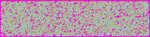 Edward Zajec 'in 1971' deki Il Cubo 'sunun uygulanması. Esasen 8 taştan oluşan bir Truchet fayans seti ve yerleştirme sanatı illüstrasyonu için kurallar