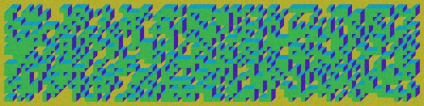 Implementation Edward Zajec Cubo 1971 Essentially Truchet Tile Set Tiles — Vector de stock