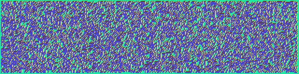 Edward Zajec 'in 1971' deki Il Cubo 'sunun uygulanması. Esasen 8 taştan oluşan bir Truchet fayans seti ve yerleştirme sanatı illüstrasyonu için kurallar