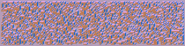 Edward Zajec 'in 1971' deki Il Cubo 'sunun uygulanması. Esasen 8 taştan oluşan bir Truchet fayans seti ve yerleştirme sanatı illüstrasyonu için kurallar