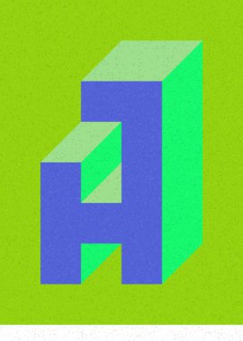 Edward Zajec 'in 1971' deki Il Cubo 'sunun uygulanması. Esasen 8 taştan oluşan bir Truchet fayans seti ve yerleştirme sanatı illüstrasyonu için kurallar