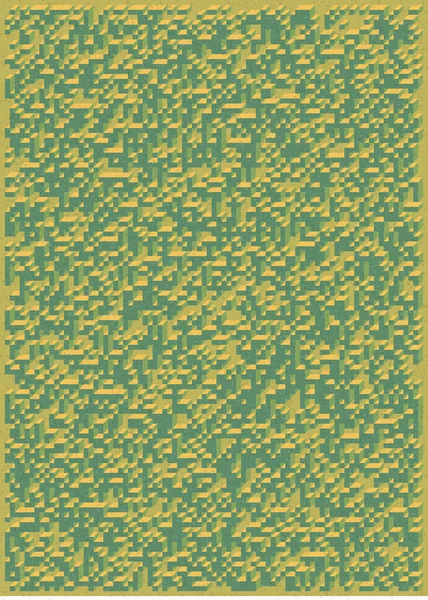 Edward Zajec 'in 1971' deki Il Cubo 'sunun uygulanması. Esasen 8 taştan oluşan bir Truchet fayans seti ve yerleştirme sanatı illüstrasyonu için kurallar