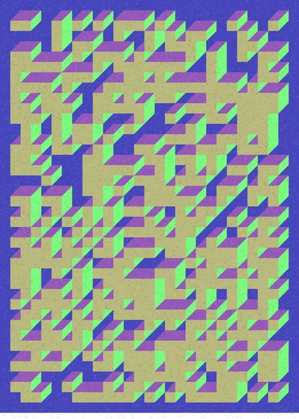 Umsetzung Von Edward Zajecs Cubo Aus Dem Jahr 1971 Wesentlichen — Stockvektor