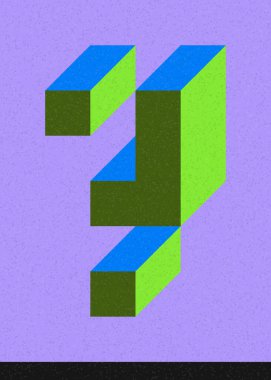 Edward Zajec 'in 1971' deki Il Cubo 'sunun uygulanması. Esasen 8 taştan oluşan bir Truchet fayans seti ve yerleştirme sanatı illüstrasyonu için kurallar