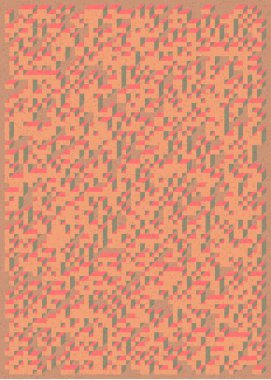 Edward Zajec 'in 1971' deki Il Cubo 'sunun uygulanması. Esasen 8 taştan oluşan bir Truchet fayans seti ve yerleştirme sanatı illüstrasyonu için kurallar