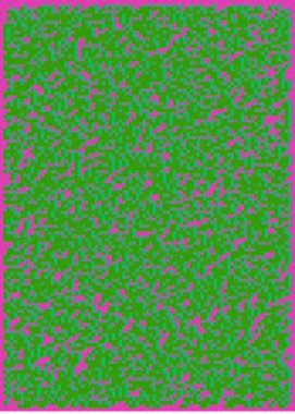 Edward Zajec 'in 1971' deki Il Cubo 'sunun uygulanması. Esasen 8 taştan oluşan bir Truchet fayans seti ve yerleştirme sanatı illüstrasyonu için kurallar