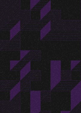 Edward Zajec 'in 1971' deki Il Cubo 'sunun uygulanması. Esasen 8 taştan oluşan bir Truchet fayans seti ve yerleştirme sanatı illüstrasyonu için kurallar