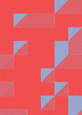 Edward Zajec 'in 1971' deki Il Cubo 'sunun uygulanması. Esasen 8 taştan oluşan bir Truchet fayans seti ve yerleştirme sanatı illüstrasyonu için kurallar