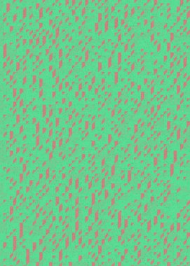 Edward Zajec 'in 1971' deki Il Cubo 'sunun uygulanması. Esasen 8 taştan oluşan bir Truchet fayans seti ve yerleştirme sanatı illüstrasyonu için kurallar