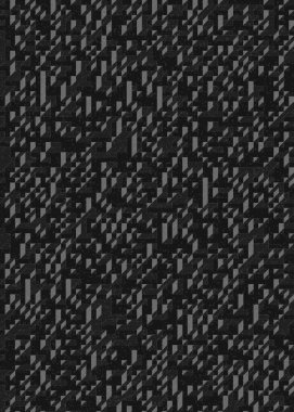 Edward Zajec 'in 1971' deki Il Cubo 'sunun uygulanması. Esasen 8 taştan oluşan bir Truchet fayans seti ve yerleştirme sanatı illüstrasyonu için kurallar