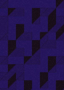 Edward Zajec 'in 1971' deki Il Cubo 'sunun uygulanması. Esasen 8 taştan oluşan bir Truchet fayans seti ve yerleştirme sanatı illüstrasyonu için kurallar