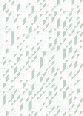 Edward Zajec 'in 1971' deki Il Cubo 'sunun uygulanması. Esasen 8 taştan oluşan bir Truchet fayans seti ve yerleştirme sanatı illüstrasyonu için kurallar