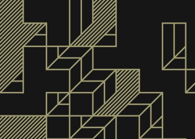 1999 'da Edward Zajec II Cubo' nun 1971 'de uygulanması. Esasen 8 taştan oluşan bir Truchet fayans seti ve yerleştirme sanatı illüstrasyonu için kurallar.