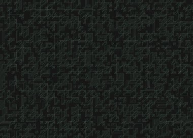 Edward Zajec 'in 1971' deki Il Cubo 'sunun uygulanması. Esasen 8 taştan oluşan bir Truchet fayans seti ve yerleştirme sanatı illüstrasyonu için kurallar