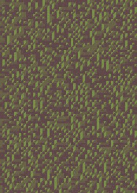 Edward Zajec 'in 1971' deki Il Cubo 'sunun uygulanması. Esasen 8 taştan oluşan bir Truchet fayans seti ve yerleştirme sanatı illüstrasyonu için kurallar