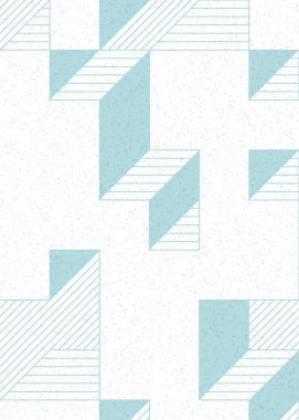 Edward Zajec 'in 1971' deki Il Cubo 'sunun uygulanması. Esasen 8 taştan oluşan bir Truchet fayans seti ve yerleştirme sanatı illüstrasyonu için kurallar