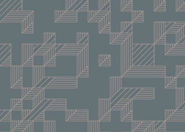 1999 'da Edward Zajec II Cubo' nun 1971 'de uygulanması. Esasen 8 taştan oluşan bir Truchet fayans seti ve yerleştirme sanatı illüstrasyonu için kurallar.