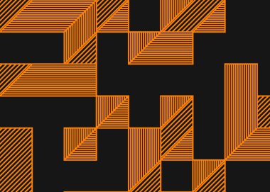 Edward Zajec 'in 1971' deki Il Cubo 'sunun uygulanması. Esasen 8 taştan oluşan bir Truchet fayans seti ve yerleştirme sanatı illüstrasyonu için kurallar