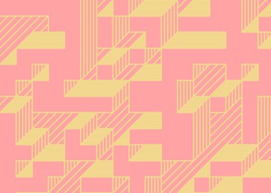 1999 'da Edward Zajec II Cubo' nun 1971 'de uygulanması. Esasen 8 taştan oluşan bir Truchet fayans seti ve yerleştirme sanatı illüstrasyonu için kurallar.