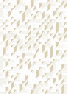 Edward Zajec 'in 1971' deki Il Cubo 'sunun uygulanması. Esasen 8 taştan oluşan bir Truchet fayans seti ve yerleştirme sanatı illüstrasyonu için kurallar