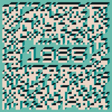 1999 'da Edward Zajec II Cubo' nun 1971 'de uygulanması. Esasen 8 taştan oluşan bir Truchet fayans seti ve yerleştirme sanatı illüstrasyonu için kurallar.