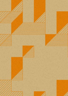 Edward Zajec 'in 1971' deki Il Cubo 'sunun uygulanması. Esasen 8 taştan oluşan bir Truchet fayans seti ve yerleştirme sanatı illüstrasyonu için kurallar