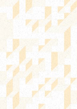 Edward Zajec 'in 1971' deki Il Cubo 'sunun uygulanması. Esasen 8 taştan oluşan bir Truchet fayans seti ve yerleştirme sanatı illüstrasyonu için kurallar