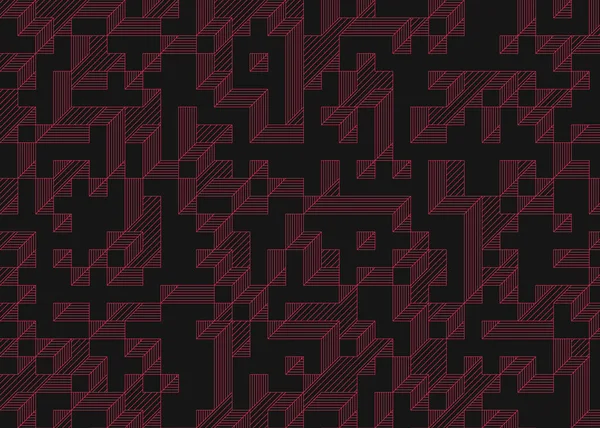 1999 'da Edward Zajec II Cubo' nun 1971 'de uygulanması. Esasen 8 taştan oluşan bir Truchet fayans seti ve yerleştirme sanatı illüstrasyonu için kurallar.