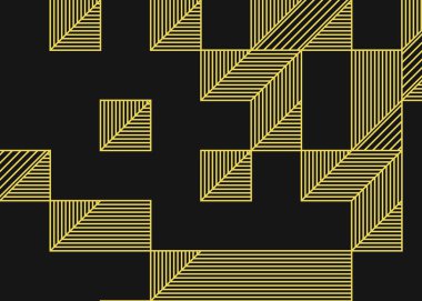 Edward Zajec 'in 1971' deki Il Cubo 'sunun uygulanması. Esasen 8 taştan oluşan bir Truchet fayans seti ve yerleştirme sanatı illüstrasyonu için kurallar