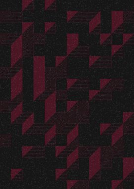 Edward Zajec 'in 1971' deki Il Cubo 'sunun uygulanması. Esasen 8 taştan oluşan bir Truchet fayans seti ve yerleştirme sanatı illüstrasyonu için kurallar