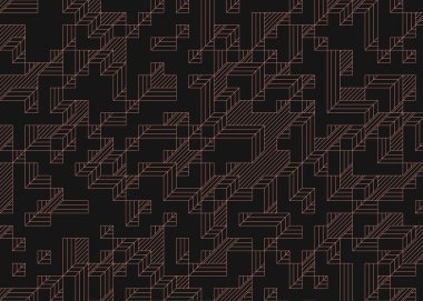 Edward Zajec 'in 1971' deki Il Cubo 'sunun uygulanması. Esasen 8 taştan oluşan bir Truchet fayans seti ve yerleştirme sanatı illüstrasyonu için kurallar