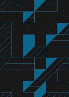 Edward Zajec 'in 1971' deki Il Cubo 'sunun uygulanması. Esasen 8 taştan oluşan bir Truchet fayans seti ve yerleştirme sanatı illüstrasyonu için kurallar