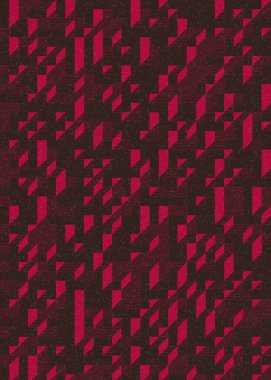 Edward Zajec 'in 1971' deki Il Cubo 'sunun uygulanması. Esasen 8 taştan oluşan bir Truchet fayans seti ve yerleştirme sanatı illüstrasyonu için kurallar