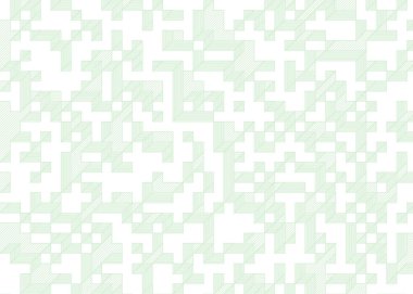 Edward Zajec 'in 1971' deki Il Cubo 'sunun uygulanması. Esasen 8 taştan oluşan bir Truchet fayans seti ve yerleştirme sanatı illüstrasyonu için kurallar