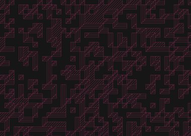 1999 'da Edward Zajec II Cubo' nun 1971 'de uygulanması. Esasen 8 taştan oluşan bir Truchet fayans seti ve yerleştirme sanatı illüstrasyonu için kurallar.