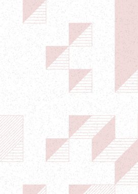 Edward Zajec 'in 1971' deki Il Cubo 'sunun uygulanması. Esasen 8 taştan oluşan bir Truchet fayans seti ve yerleştirme sanatı illüstrasyonu için kurallar