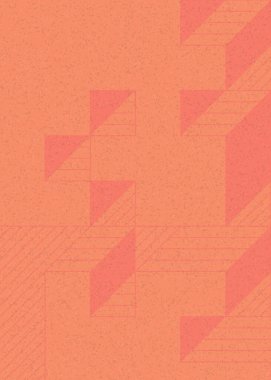 Edward Zajec 'in 1971' deki Il Cubo 'sunun uygulanması. Esasen 8 taştan oluşan bir Truchet fayans seti ve yerleştirme sanatı illüstrasyonu için kurallar