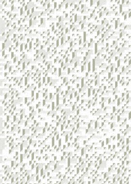 Edward Zajec 'in 1971' deki Il Cubo 'sunun uygulanması. Esasen 8 taştan oluşan bir Truchet fayans seti ve yerleştirme sanatı illüstrasyonu için kurallar