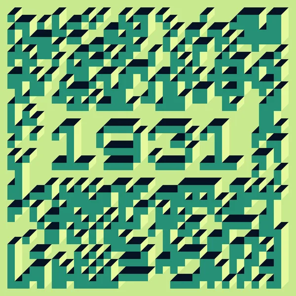 1999 'da Edward Zajec II Cubo' nun 1971 'de uygulanması. Esasen 8 taştan oluşan bir Truchet fayans seti ve yerleştirme sanatı illüstrasyonu için kurallar.