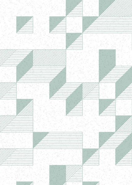 Edward Zajec 'in 1971' deki Il Cubo 'sunun uygulanması. Esasen 8 taştan oluşan bir Truchet fayans seti ve yerleştirme sanatı illüstrasyonu için kurallar