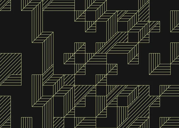 Edward Zajec 'in 1971' deki Il Cubo 'sunun uygulanması. Esasen 8 taştan oluşan bir Truchet fayans seti ve yerleştirme sanatı illüstrasyonu için kurallar