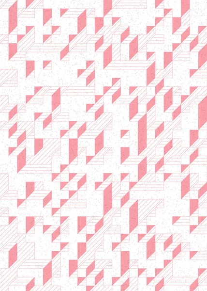 Edward Zajec 'in 1971' deki Il Cubo 'sunun uygulanması. Esasen 8 taştan oluşan bir Truchet fayans seti ve yerleştirme sanatı illüstrasyonu için kurallar