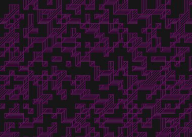 Edward Zajec 'in 1971' deki Il Cubo 'sunun uygulanması. Esasen 8 taştan oluşan bir Truchet fayans seti ve yerleştirme sanatı illüstrasyonu için kurallar